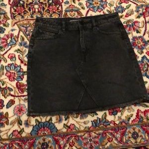 Black jean skirt